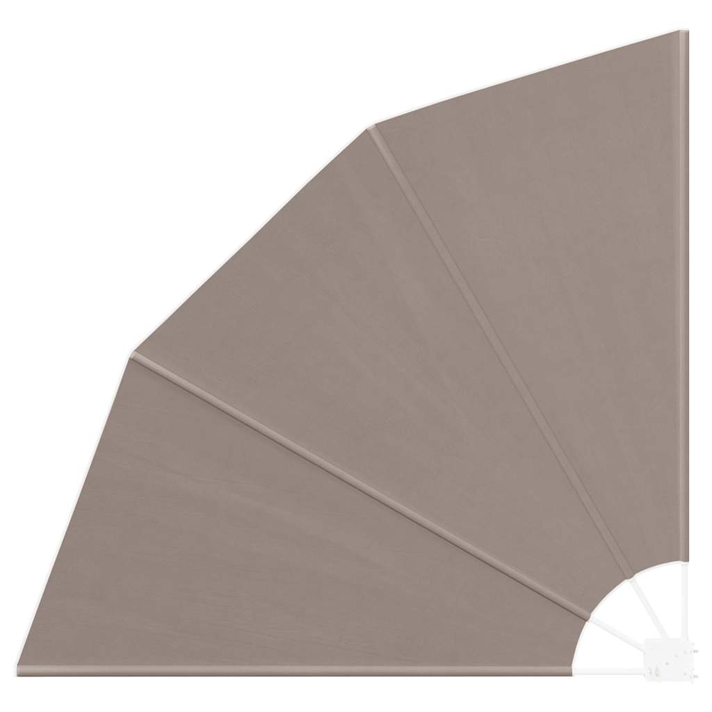 Balkon Privacy Scherm 160 x 160 cm Polyester Taupe – afbeelding 1
