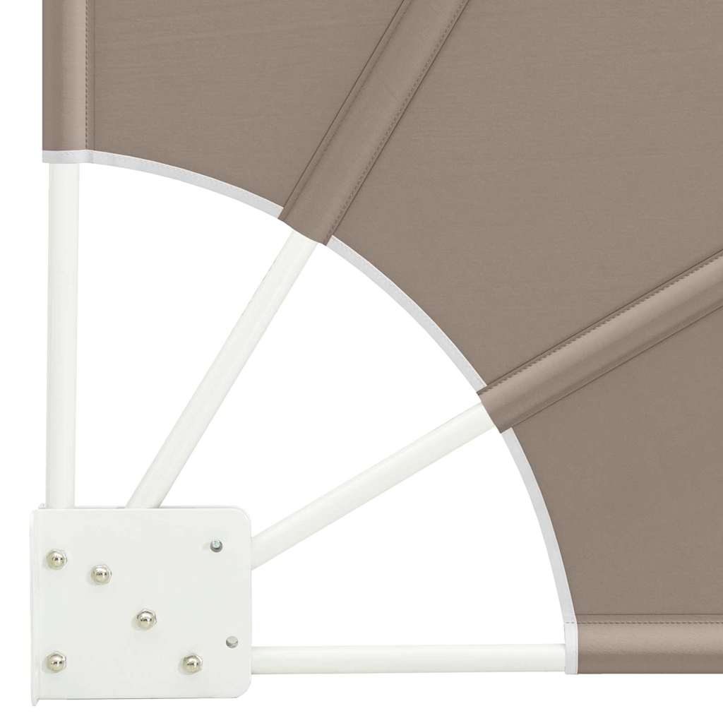 Balkon Privacy Scherm 160 x 160 cm Polyester Taupe – afbeelding 6