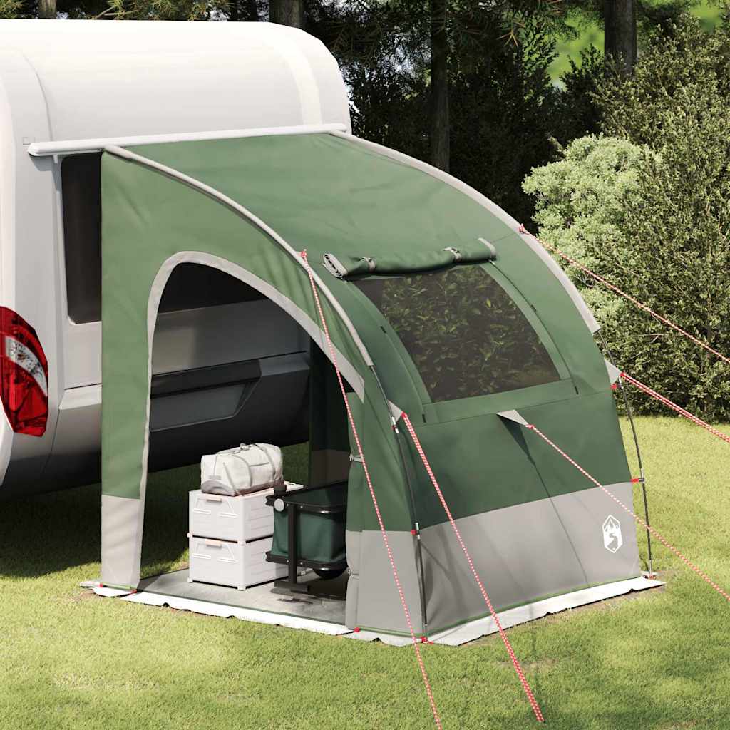 Achterkleptent met dak Groen 194 x 180 x 210 cm taft