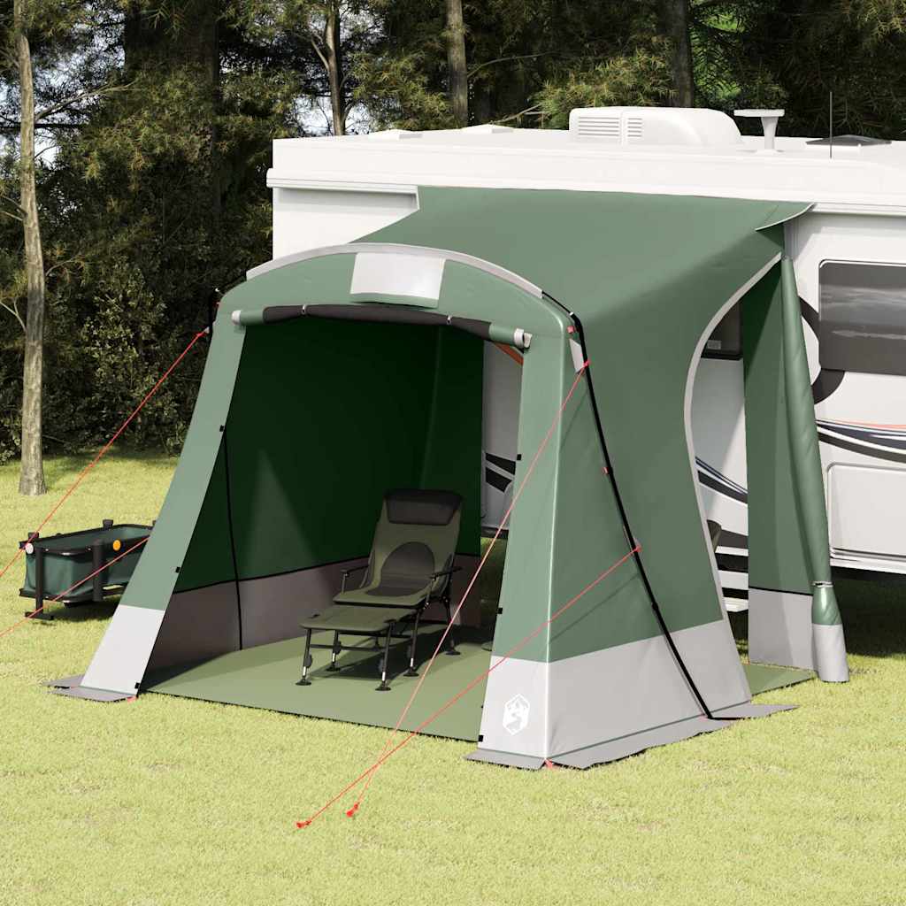 Achterkleptent met dak Groen 285 x 255 x 245 cm taft