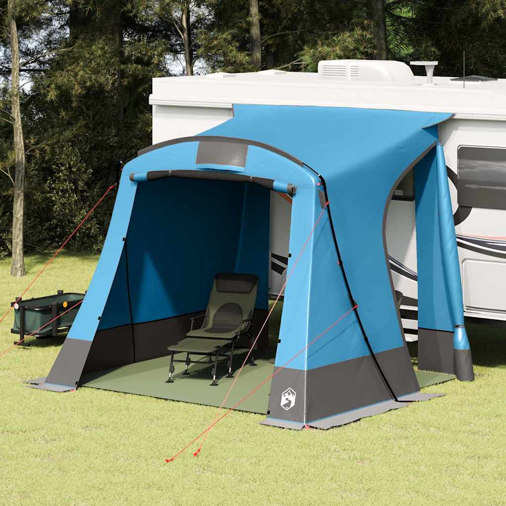 Achterkleptent met dak Blauw 285 x 255 x 245 cm taft