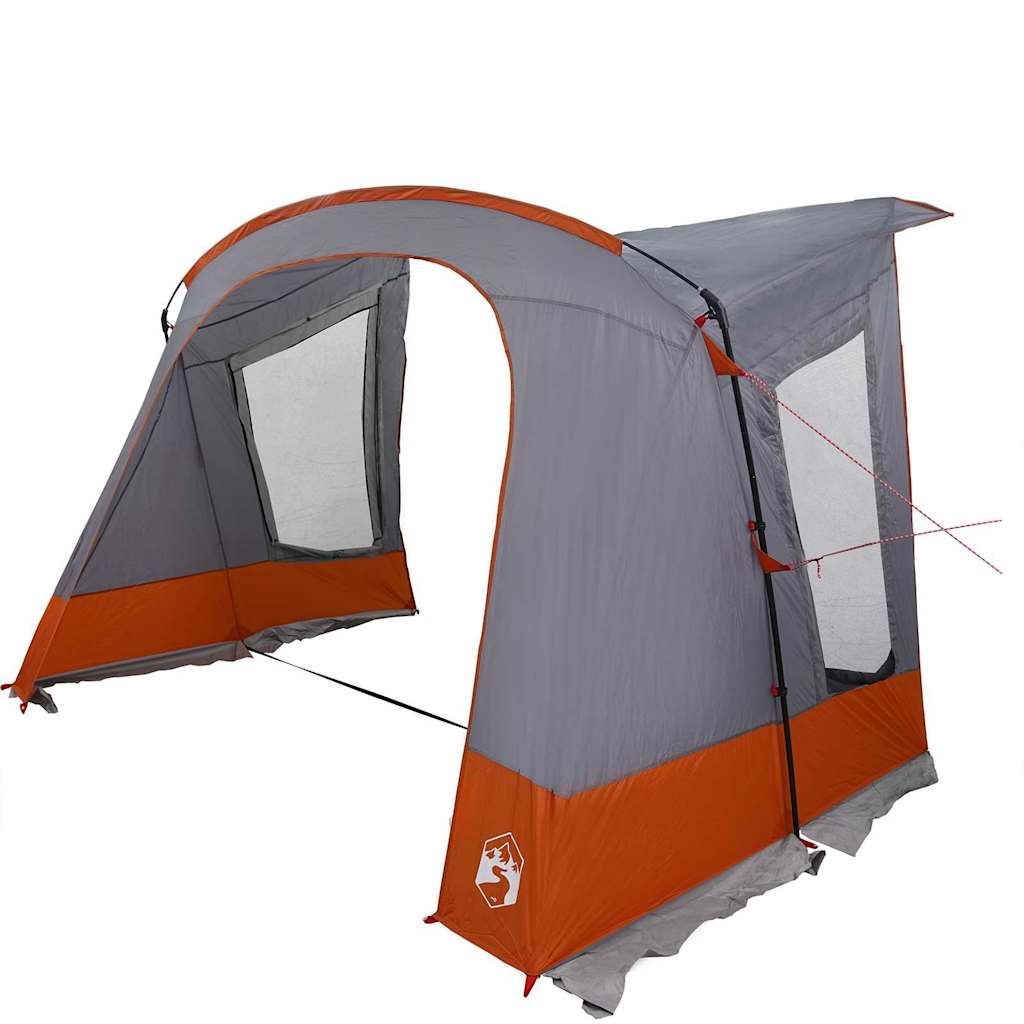 Caravan Tent 5-Person Grijs en Oranje 410 x 275 x 245 cm – afbeelding 2