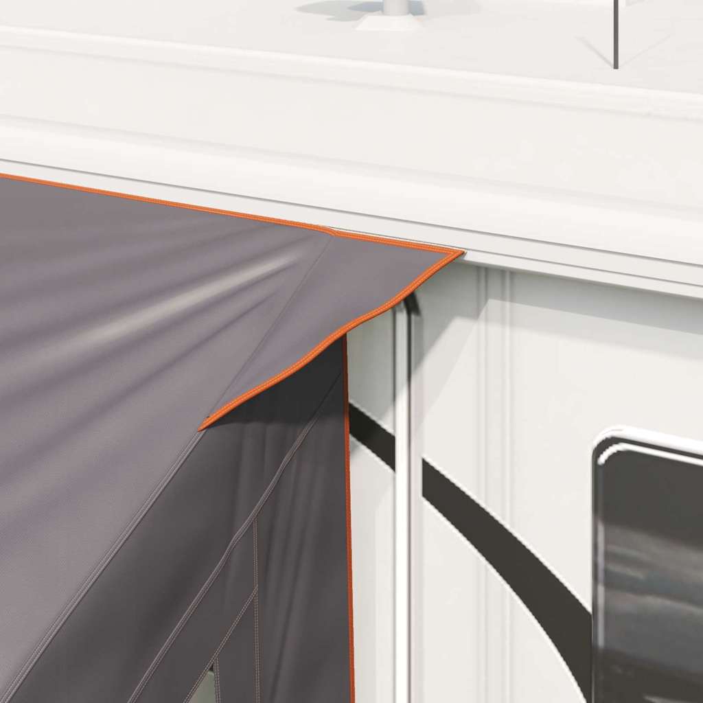 Caravan Tent 5-Person Grijs en Oranje 410 x 275 x 245 cm – afbeelding 4
