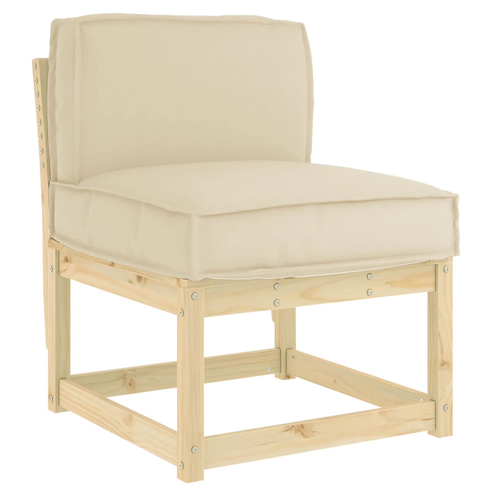 Kussen Beige 60 x 40 x 12 cm Oxford Stof – afbeelding 2