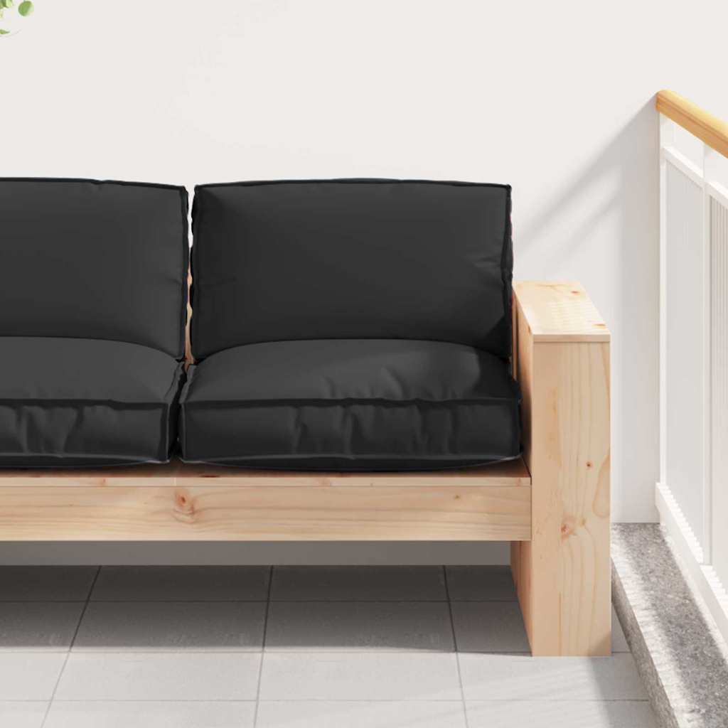 Kussen Zwart 80 x 80 x 12 cm Oxford Stof