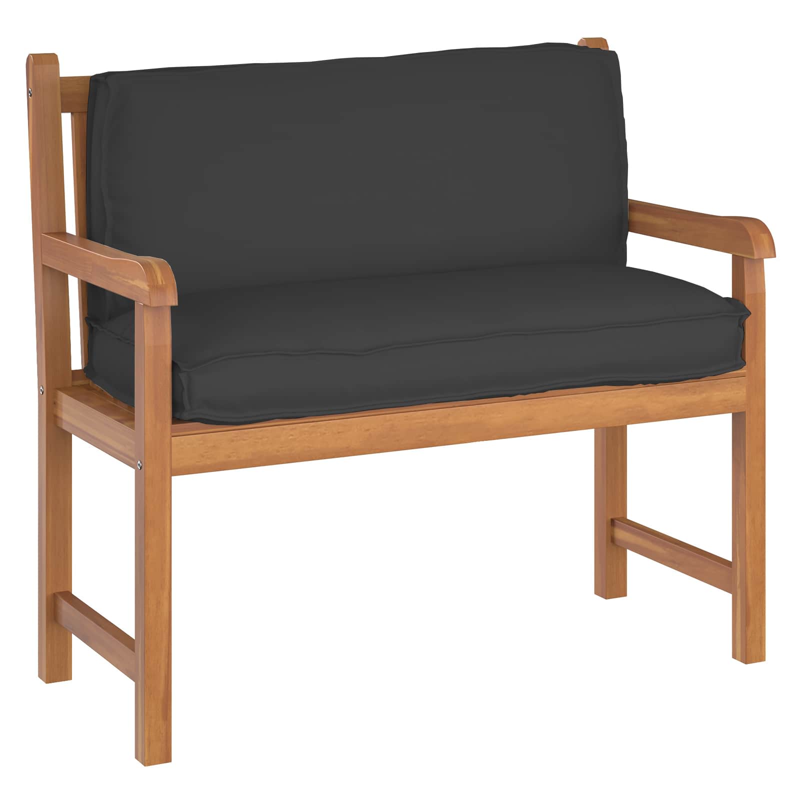 Kussen Zwart 120 x 40 x 12 cm Oxford Stof – afbeelding 2