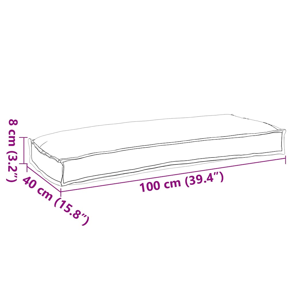 Kussen Beige 100 x 40 x 8 cm Oxford Stof – afbeelding 7