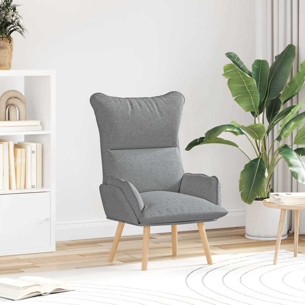 Fauteuil Lichtgrijs 69 x 74 x 93 cm Stof en multiplex