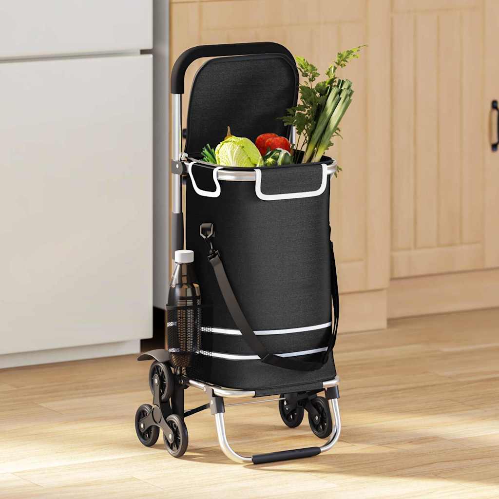 Winkel trolley Zwart 47 x 39 x 100,5 cm Oxford stof