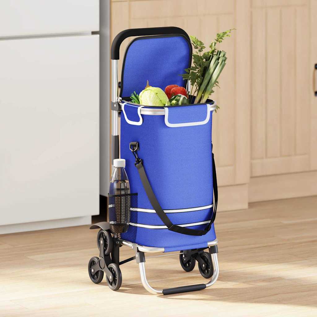 Winkel trolley Blauw 47 x 39 x 100,5 cm Oxford stof