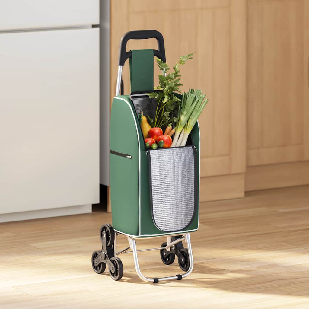 Winkel trolley Groen 39,5 x 33 x 93 cm Oxford stof