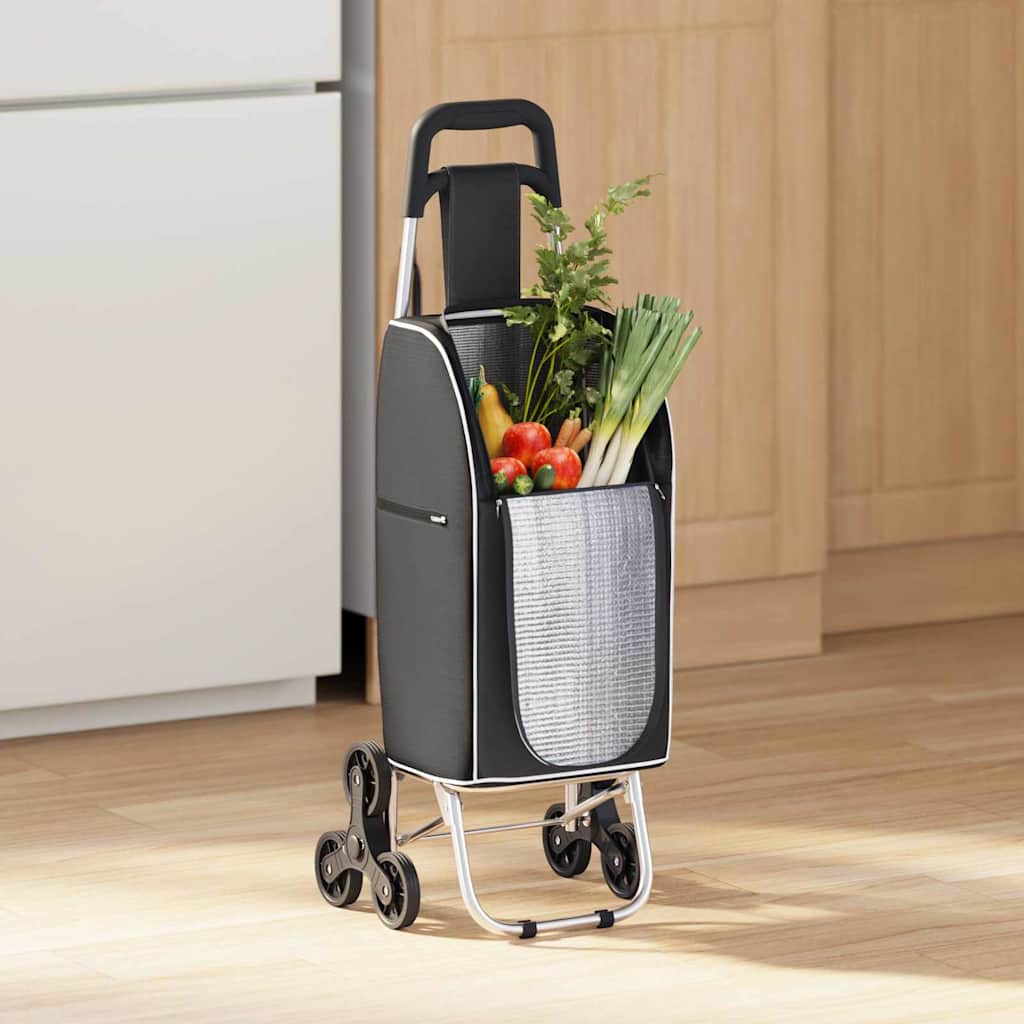 Winkel trolley Zwart 39,5 x 33 x 93 cm Oxford stof