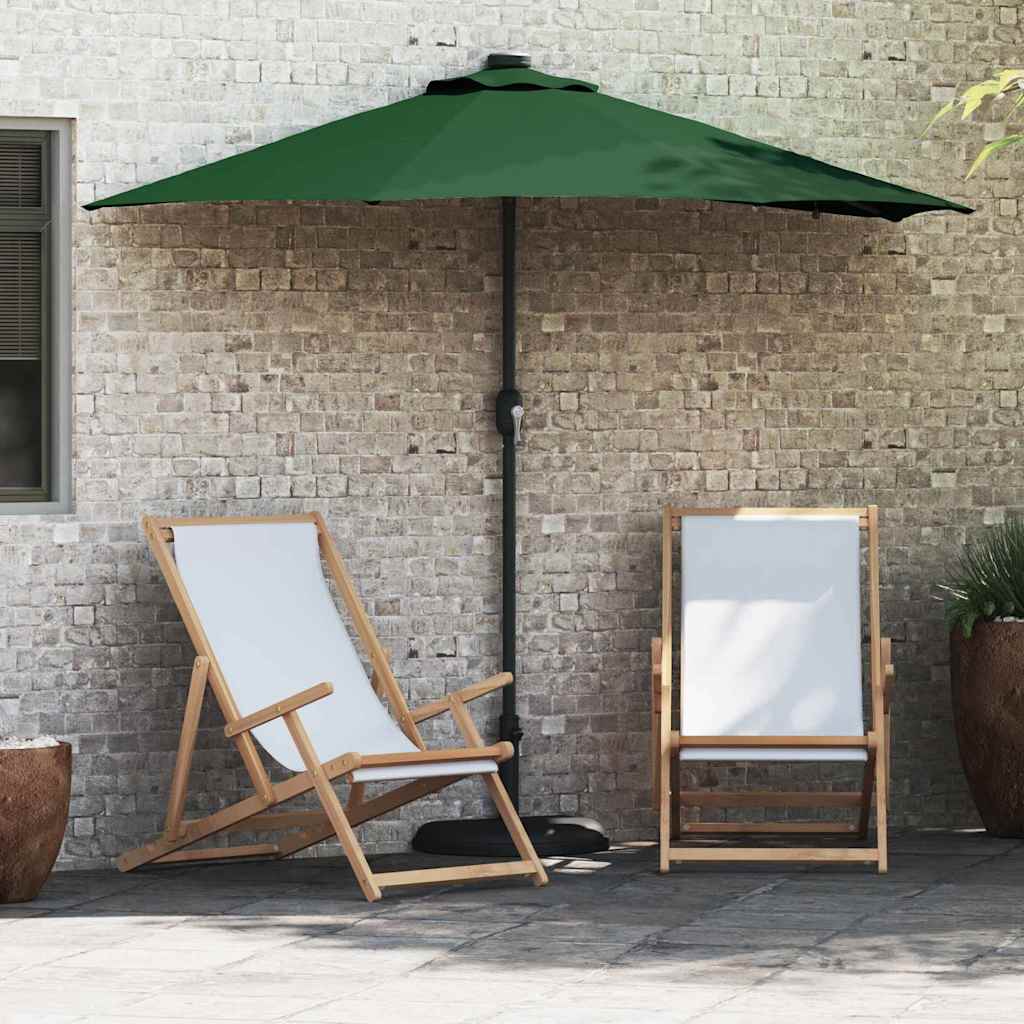 Tuinparasol Groen 294 x 150 x 223 cm Polyester en staal
