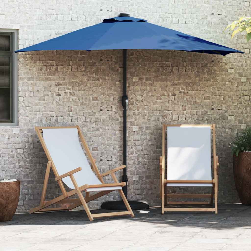 Tuinparasol Azurblauw 294 x 150 x 224 cm Polyester en staal – afbeelding 1