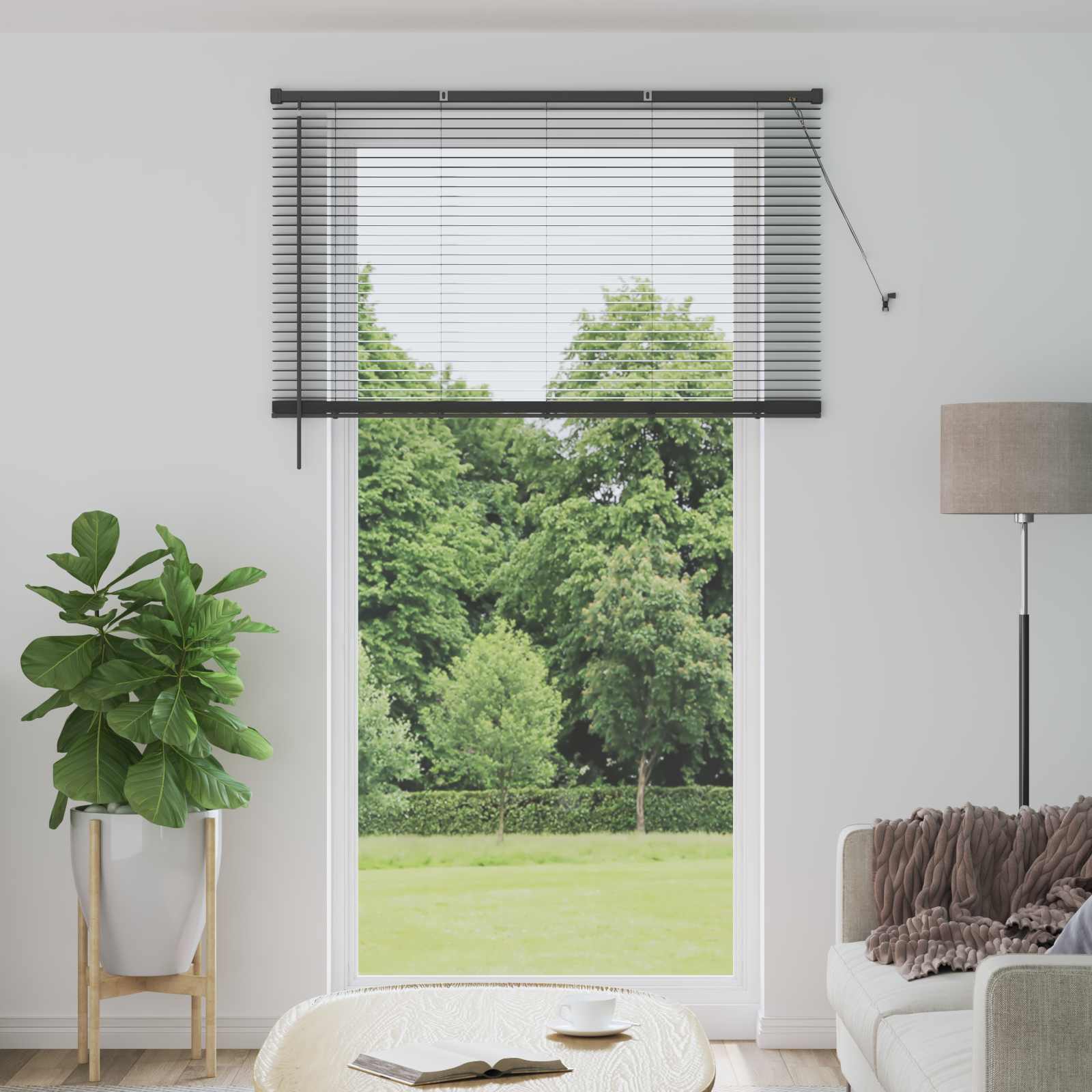 Venetiaanse Blind Zilvergrijs 213 x 130 cm PVC