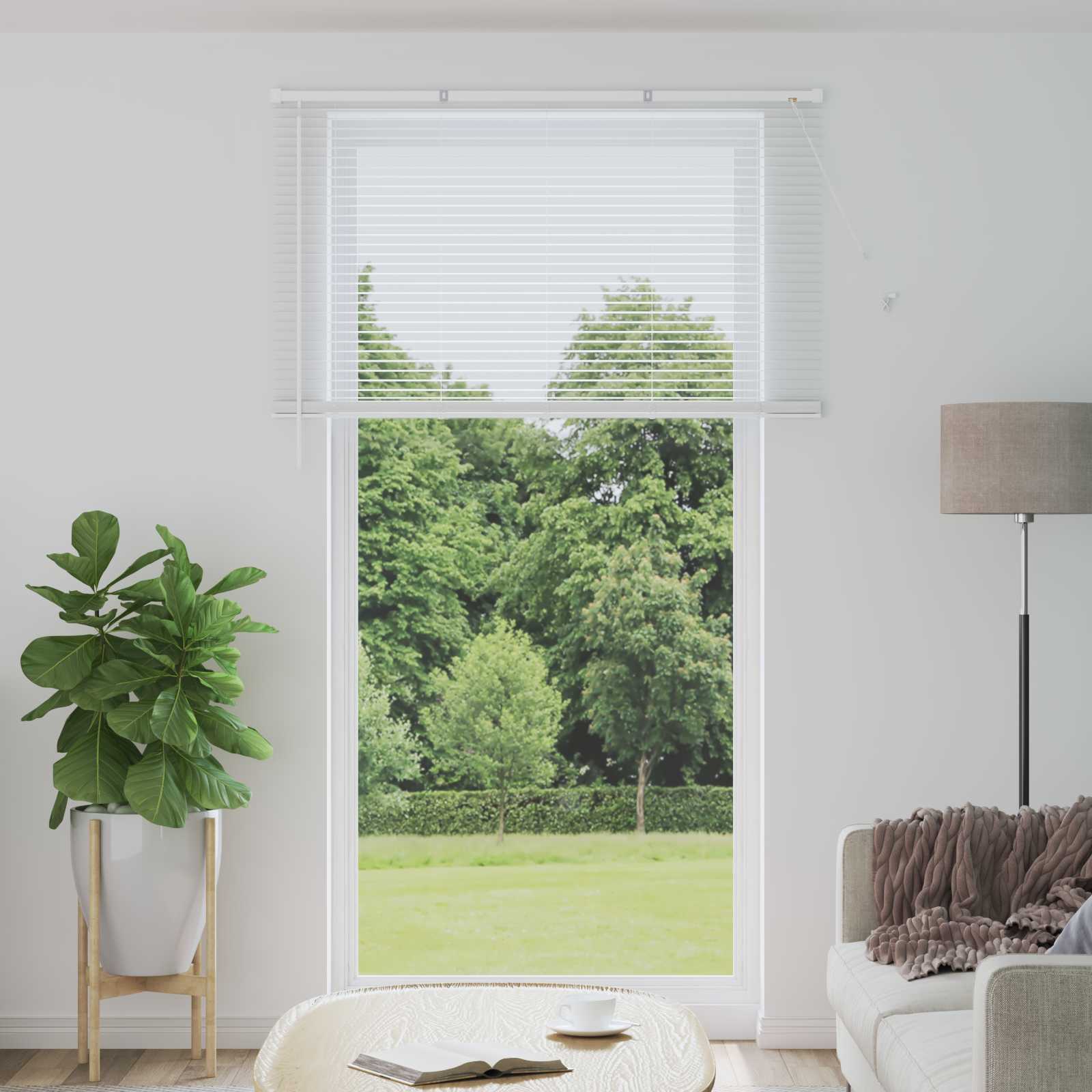 Venetiaanse Blind Wit 213 x 160 cm PVC