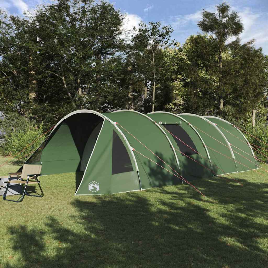 Tunnel Tent voor 6 Personen Groen en Wit 890 x 470 x 220 cm