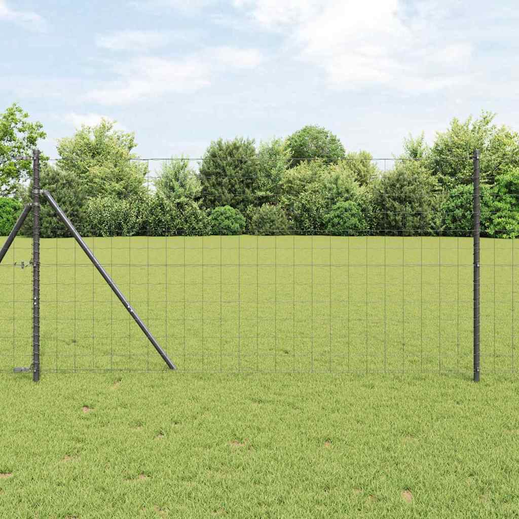 Euro Hek Grijs 1,4 x 10 m PVC-gecoat ijzer – afbeelding 1