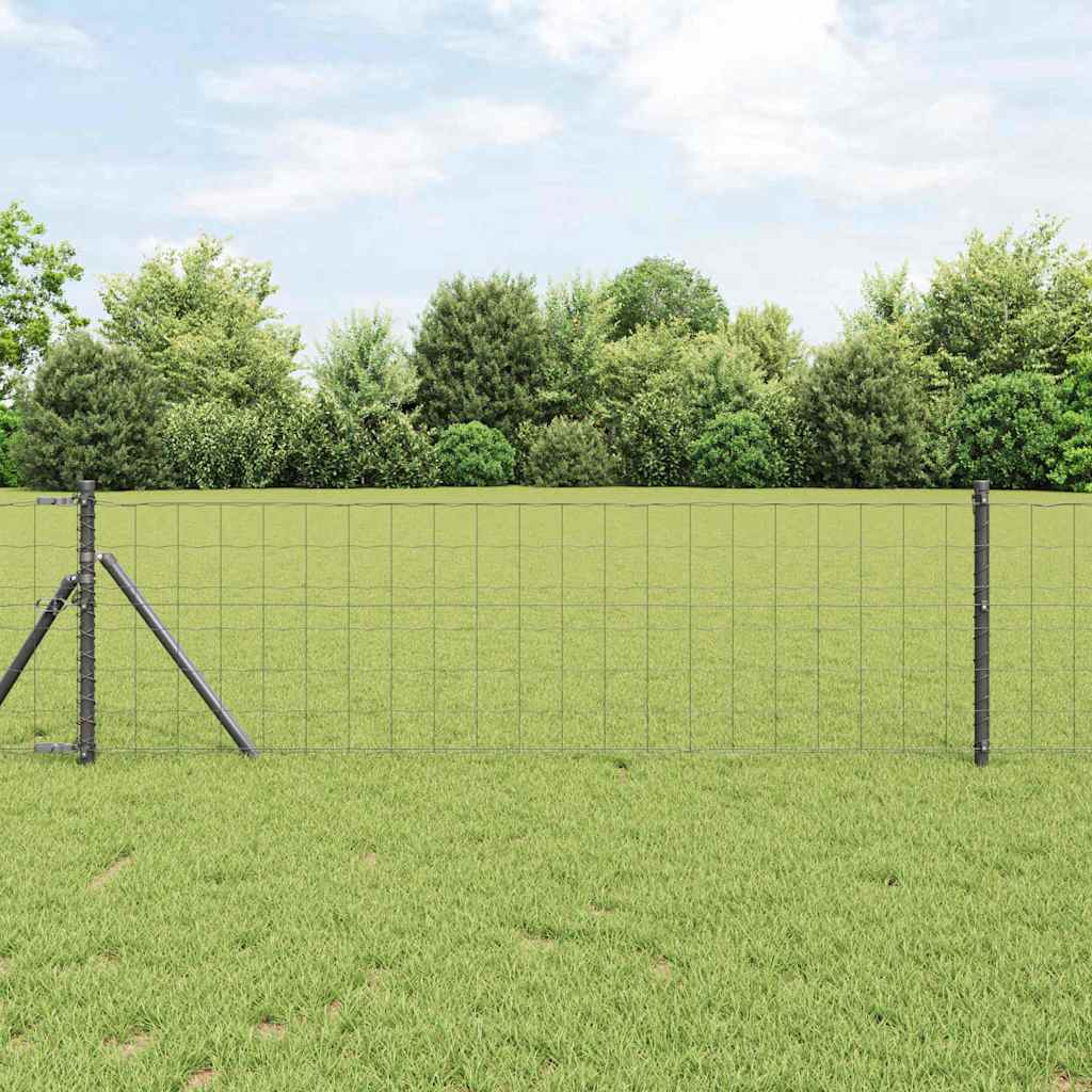 Euro Hek Grijs 0,6 x 25 m PVC-gecoat ijzer