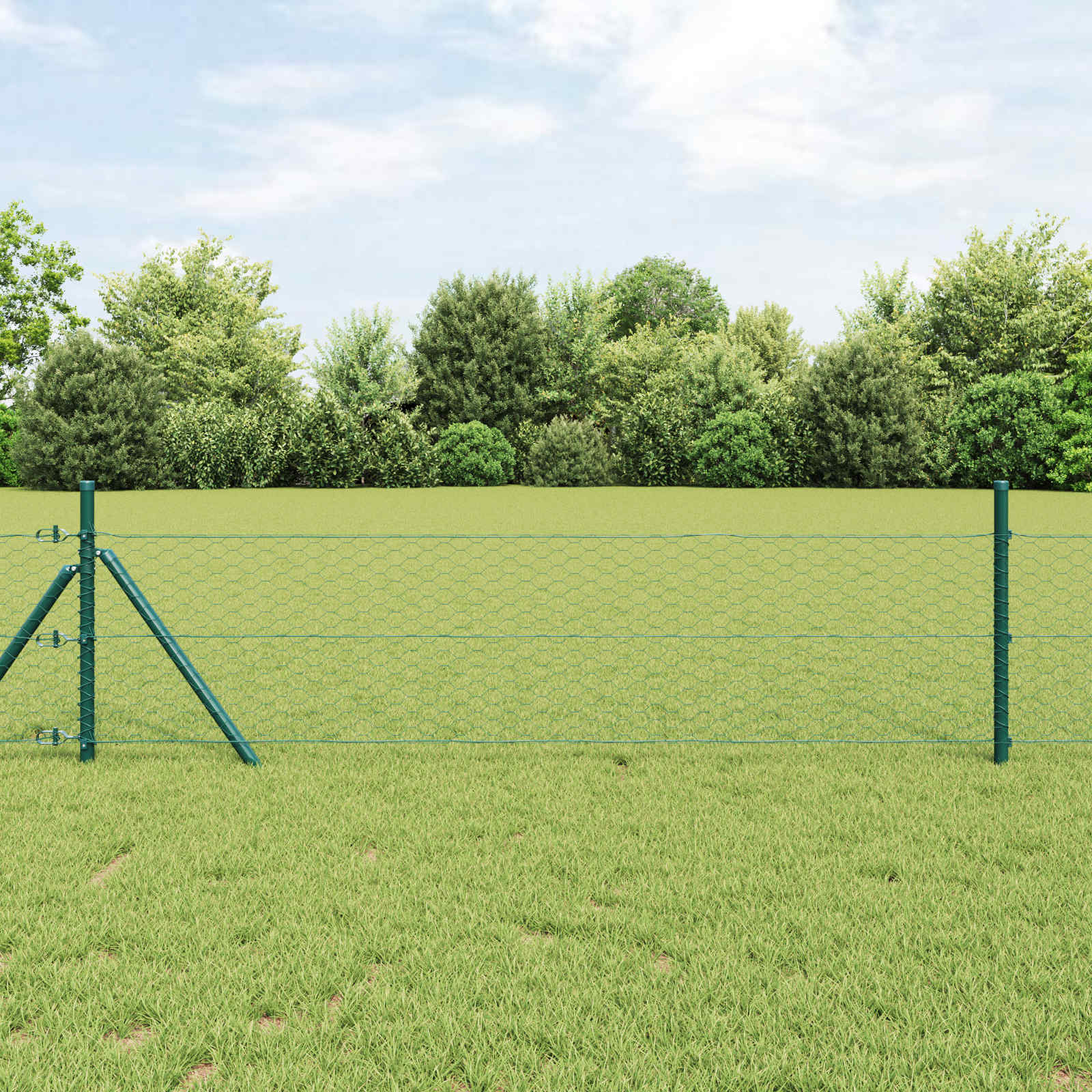 Hexagon Hek Groen 0,4 x 10 m PVC
