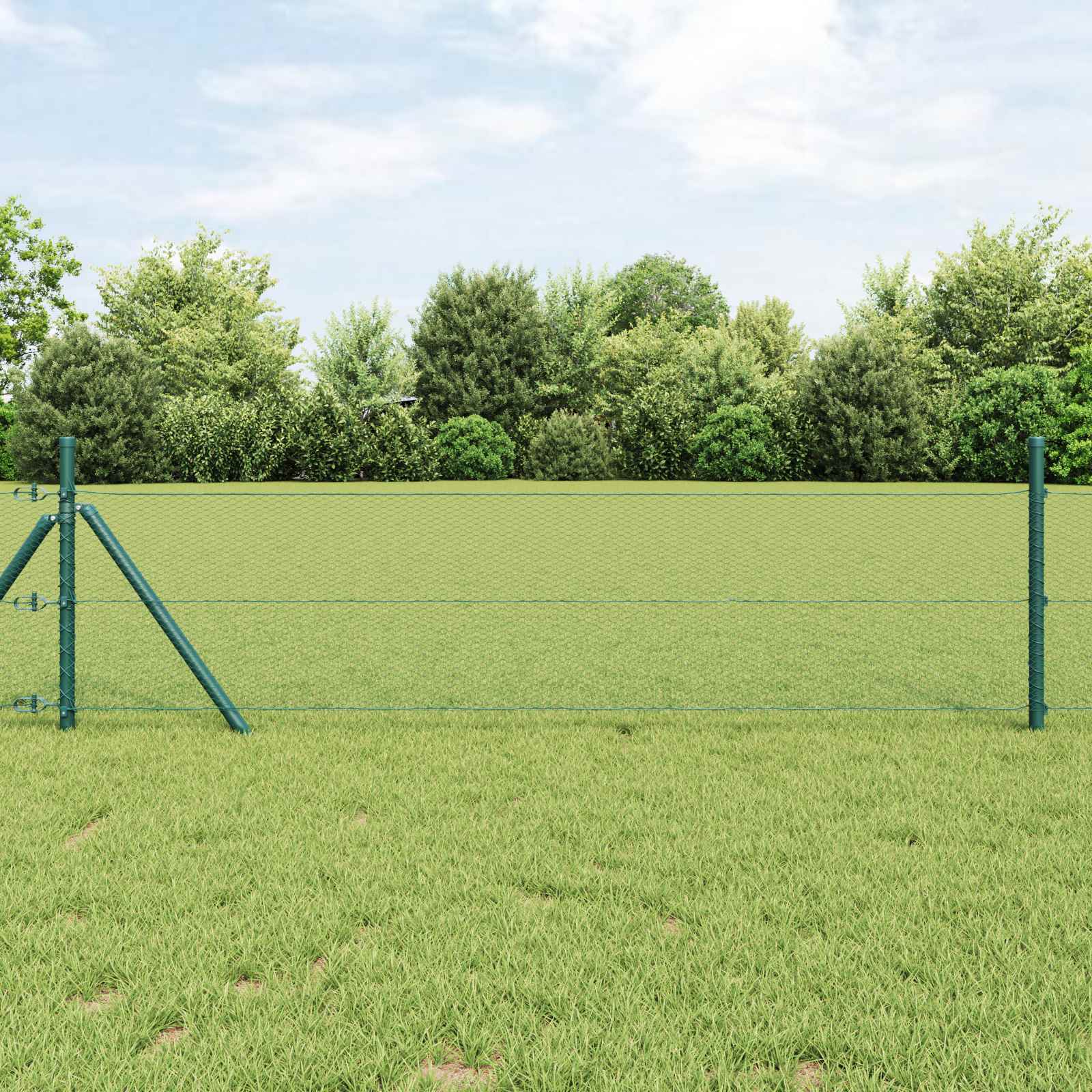 Hexagon Hek Groen 0,6 x 10 m PVC