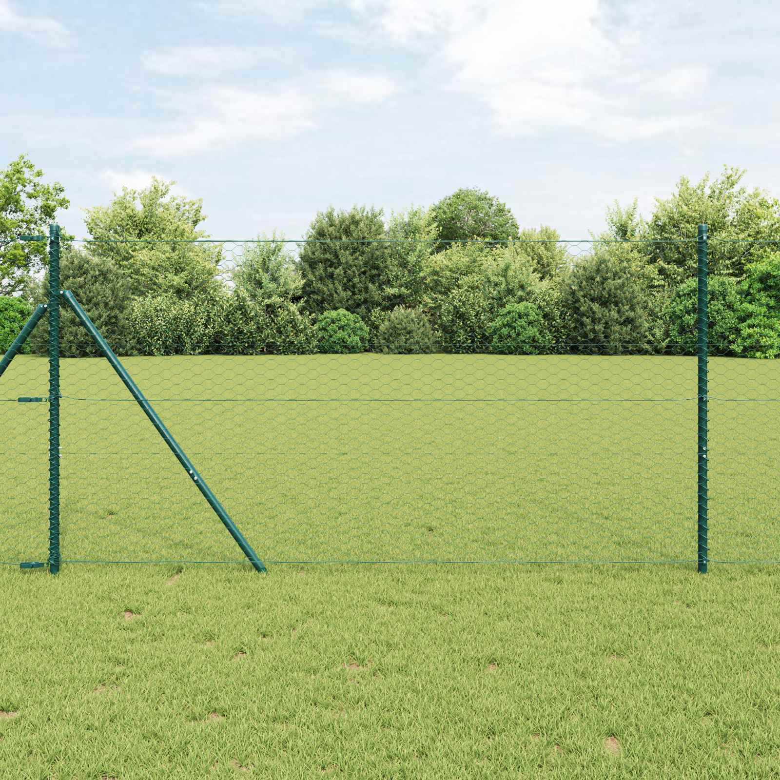 Hexagon Hek Groen 1,4 x 10 m PVC