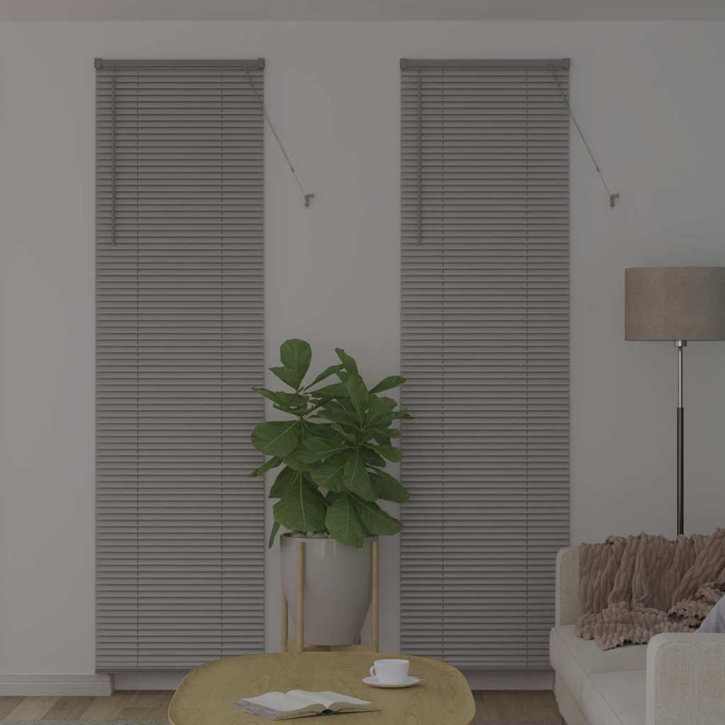 Venetiaanse Jaloezieën Zilver 220 x 60 cm Aluminium – afbeelding 3
