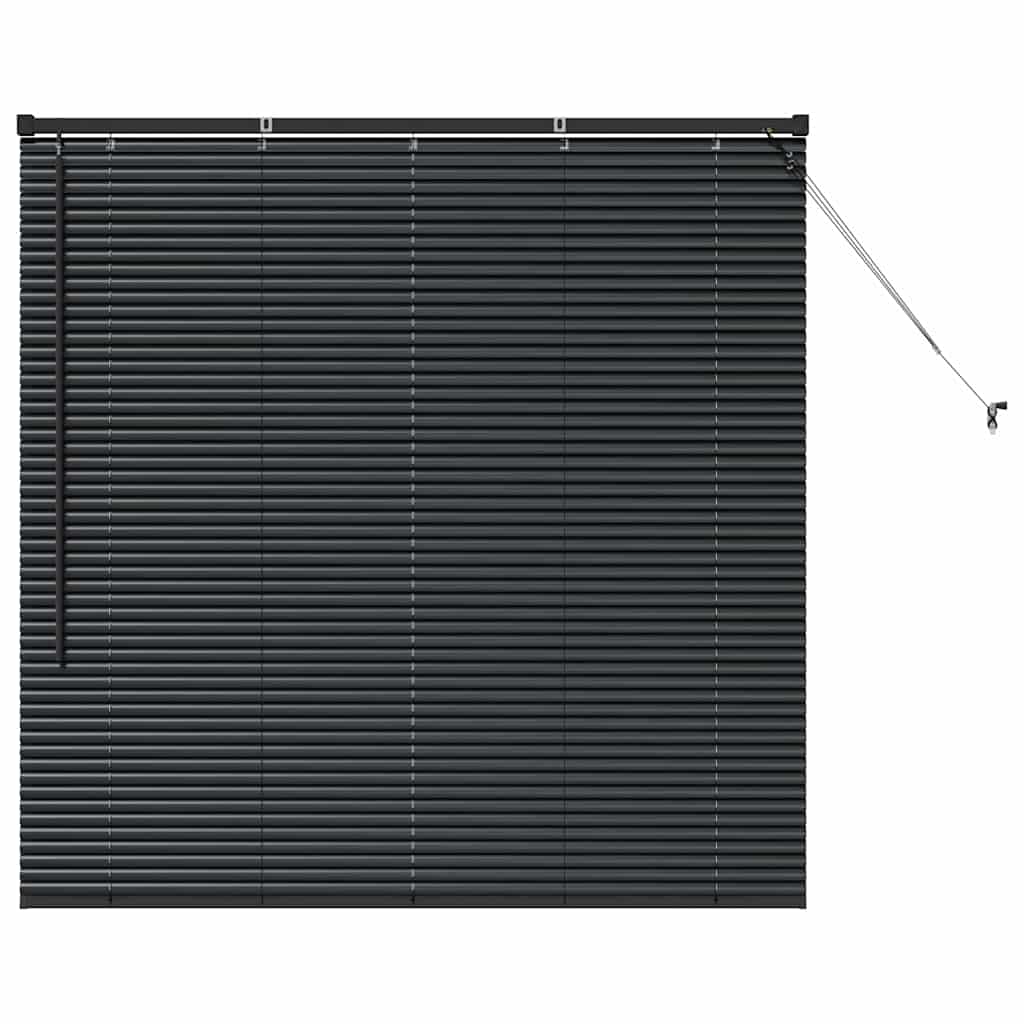 Venetiaanse jaloezieën Zwart 130 x 130 cm Aluminium – afbeelding 2