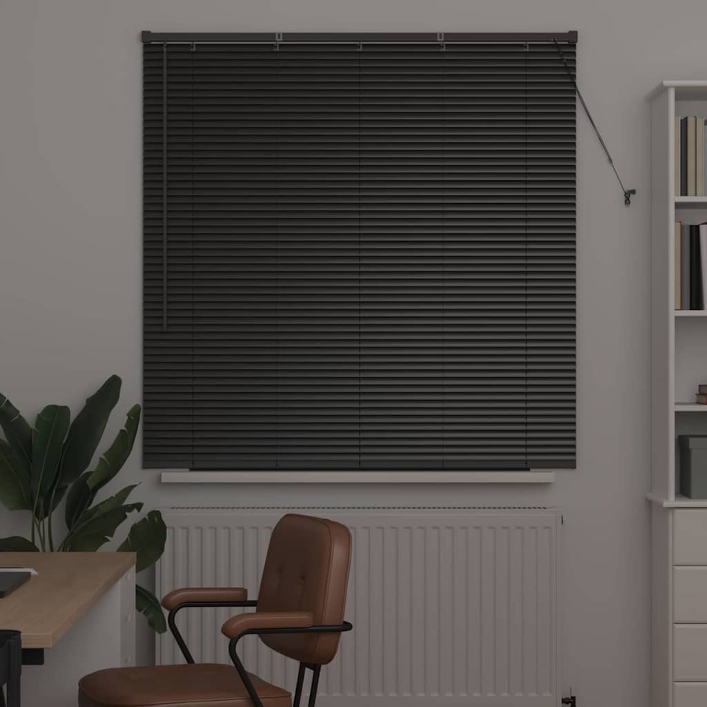 Venetiaanse jaloezieën Zwart 130 x 130 cm Aluminium – afbeelding 3