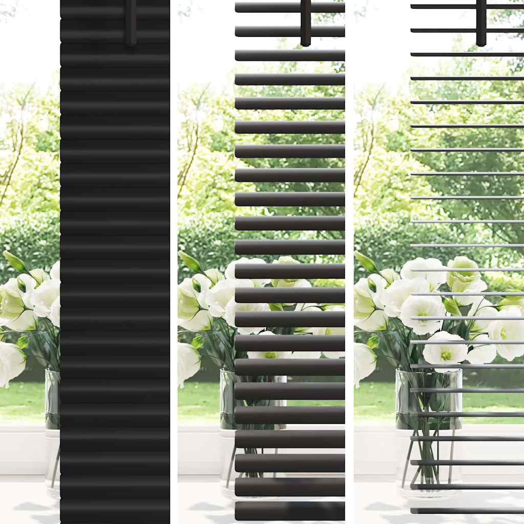Venetiaanse jaloezieën Zwart 130 x 130 cm Aluminium – afbeelding 4