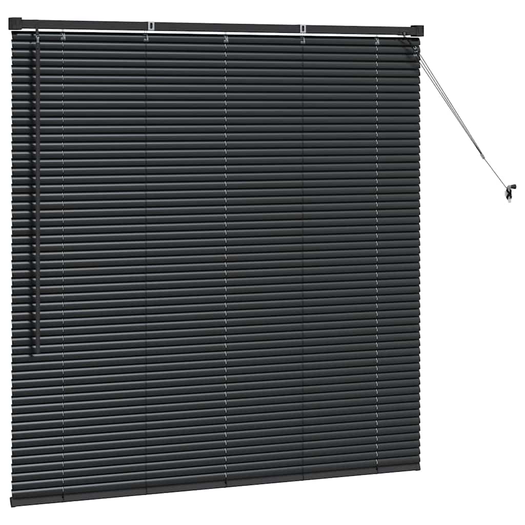 Venetiaanse jaloezieën Zwart 130 x 130 cm Aluminium – afbeelding 5
