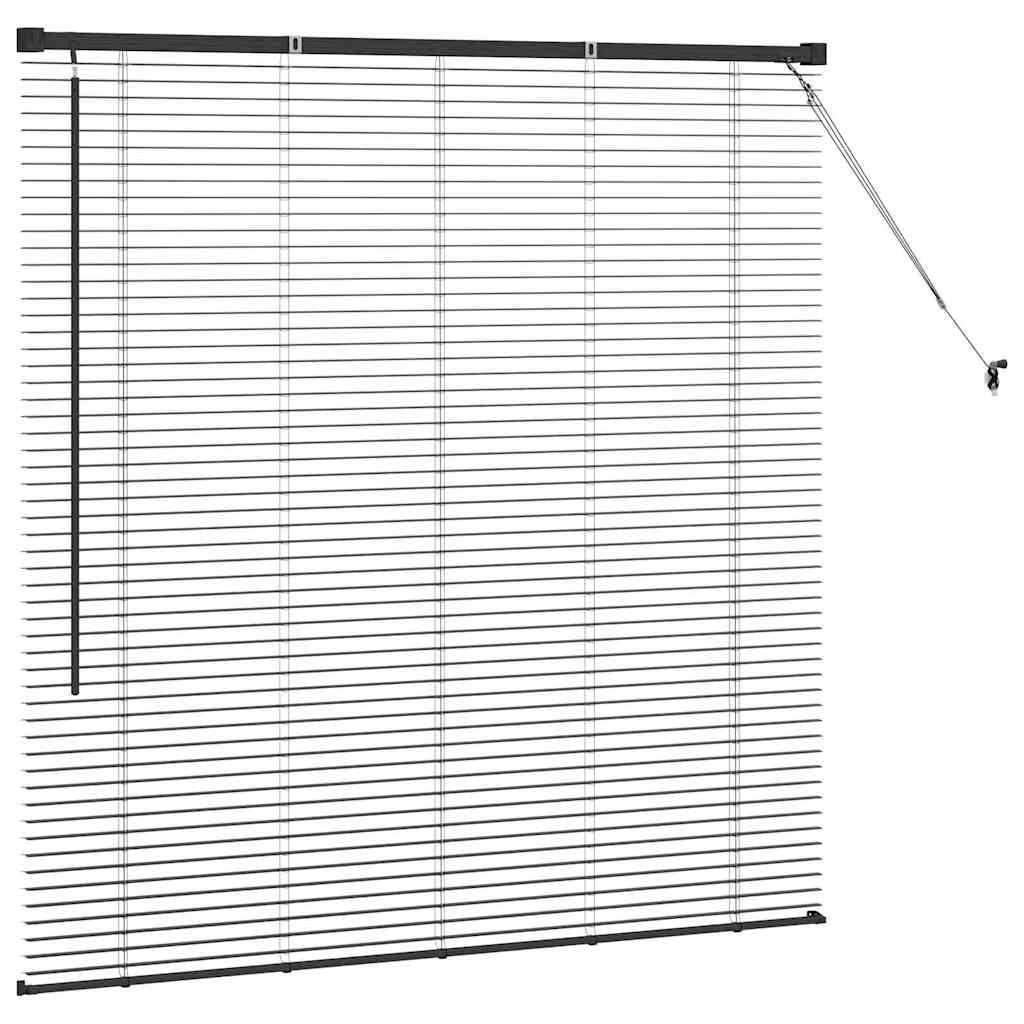 Venetiaanse jaloezieën Zwart 130 x 130 cm Aluminium – afbeelding 6