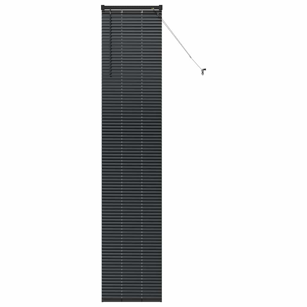 Venetiaanse Jaloezieën Zwart 220 x 40 cm Aluminium – afbeelding 2