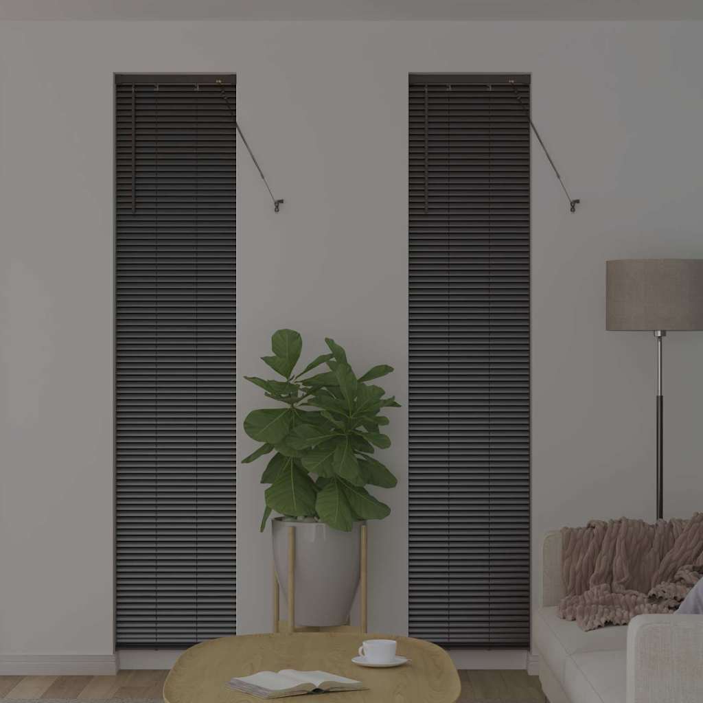 Venetiaanse Jaloezieën Zwart 220 x 40 cm Aluminium – afbeelding 3