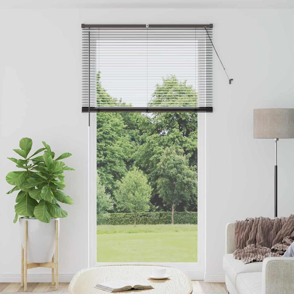 Venetiaanse Jaloezieën Zwart 220 x 115 cm Aluminium