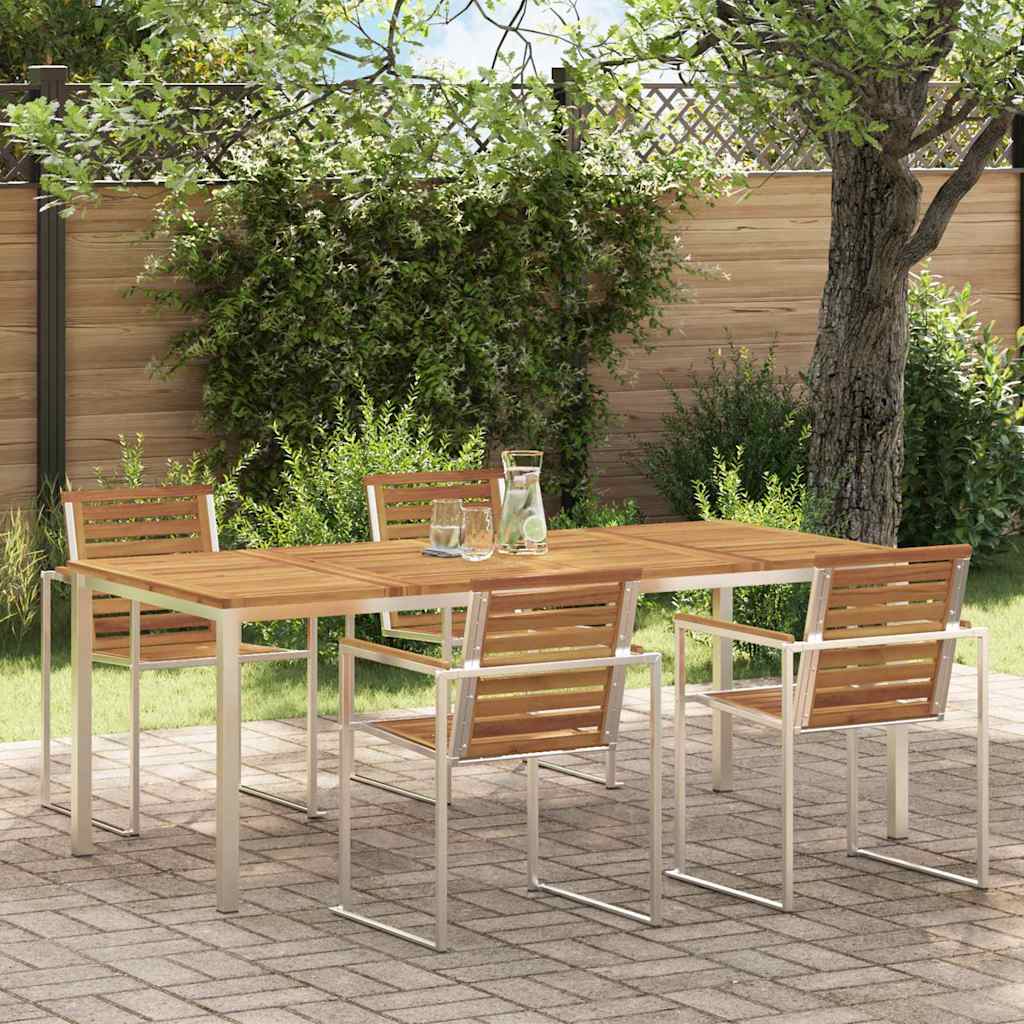 EetTafel Bruin 200 x 90 x 75 cm Massief Acaciahout