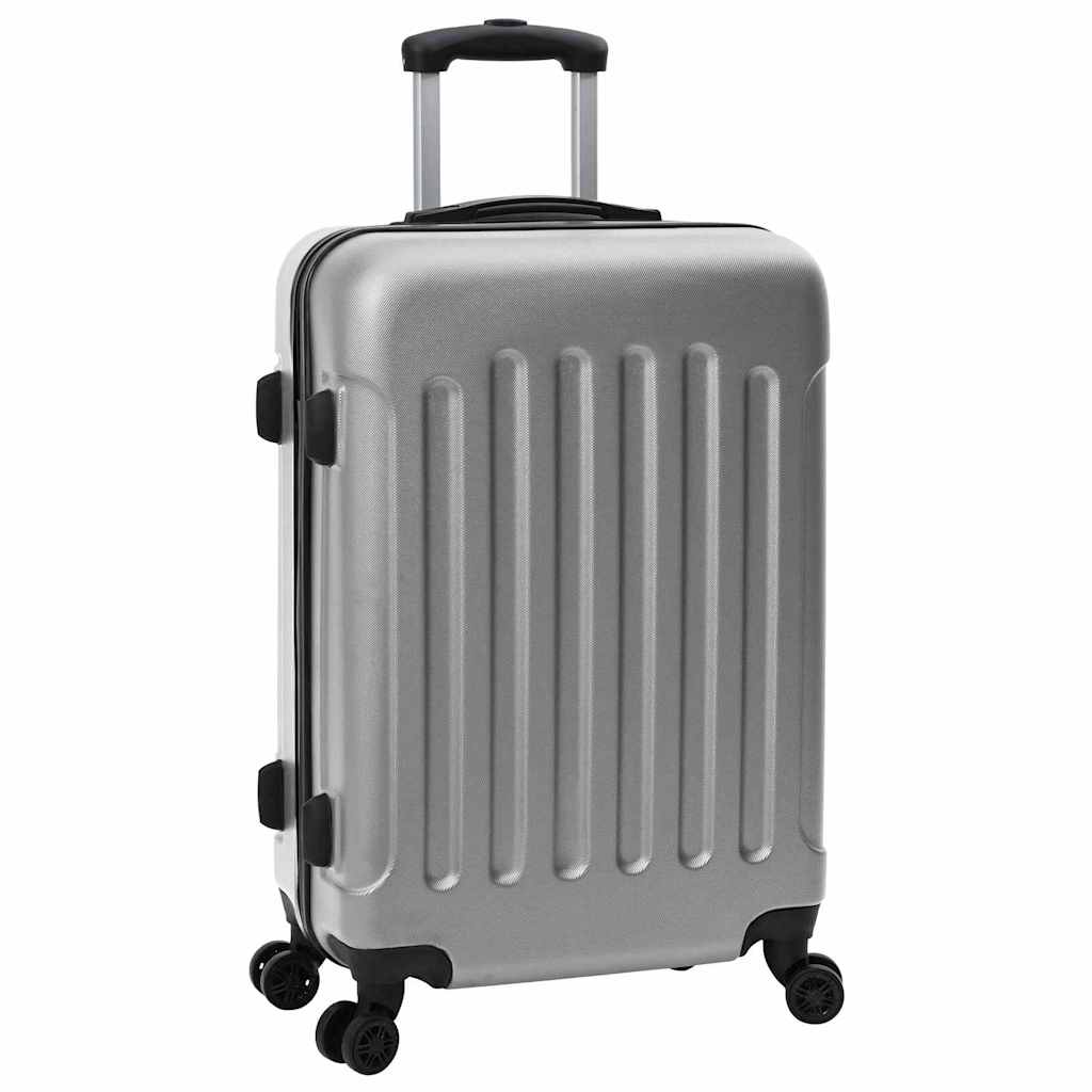 Koffer met slot 3 pcs Zilver 50 x 31 x 78 cm ABS Kunststof – afbeelding 3