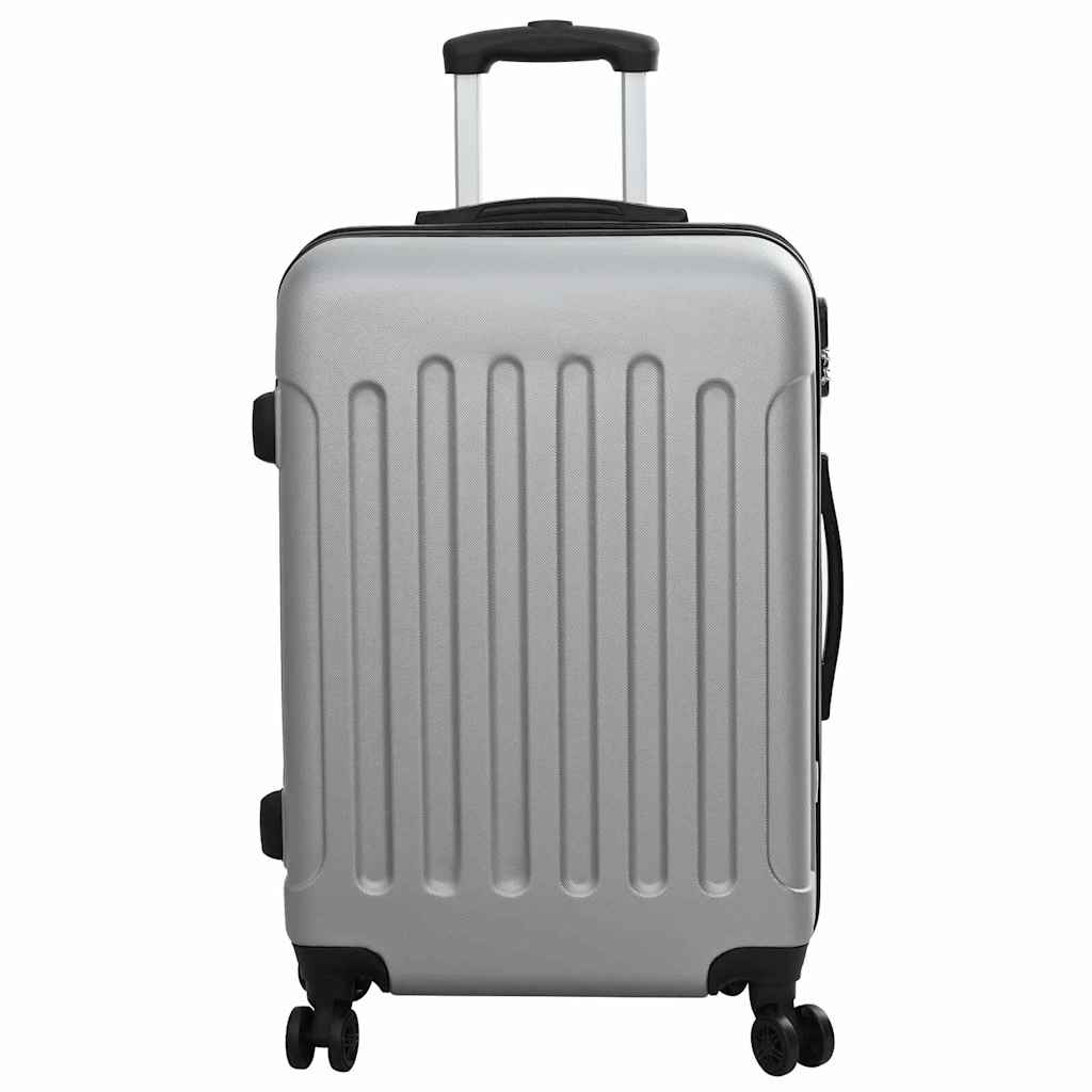 Koffer met slot 3 pcs Zilver 50 x 31 x 78 cm ABS Kunststof – afbeelding 4
