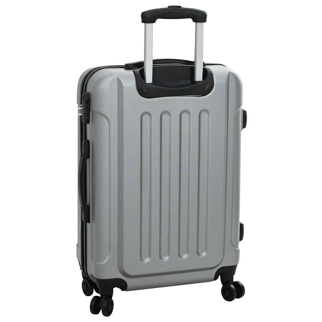 Koffer met slot 3 pcs Zilver 50 x 31 x 78 cm ABS Kunststof – afbeelding 6