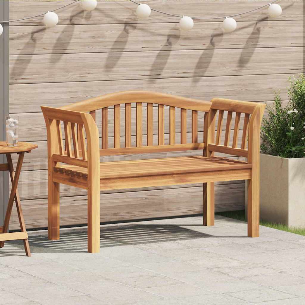 Bank Bruin 120 x 53,5 x 85 cm Massief teakhout – afbeelding 1