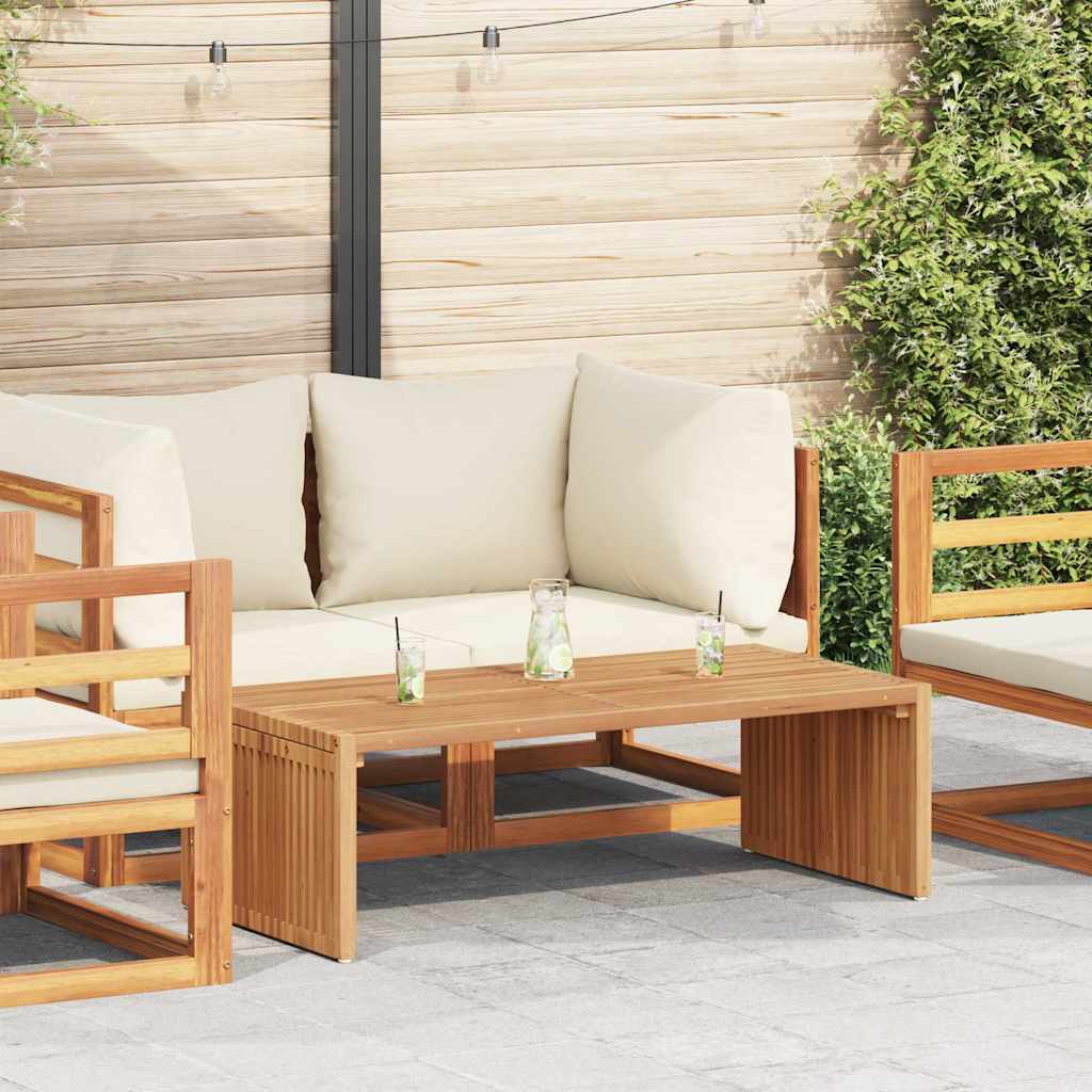 Tuin Bijzettafel Bruin 110 x 55 x 35,5 cm Massief Teakhout – afbeelding 1