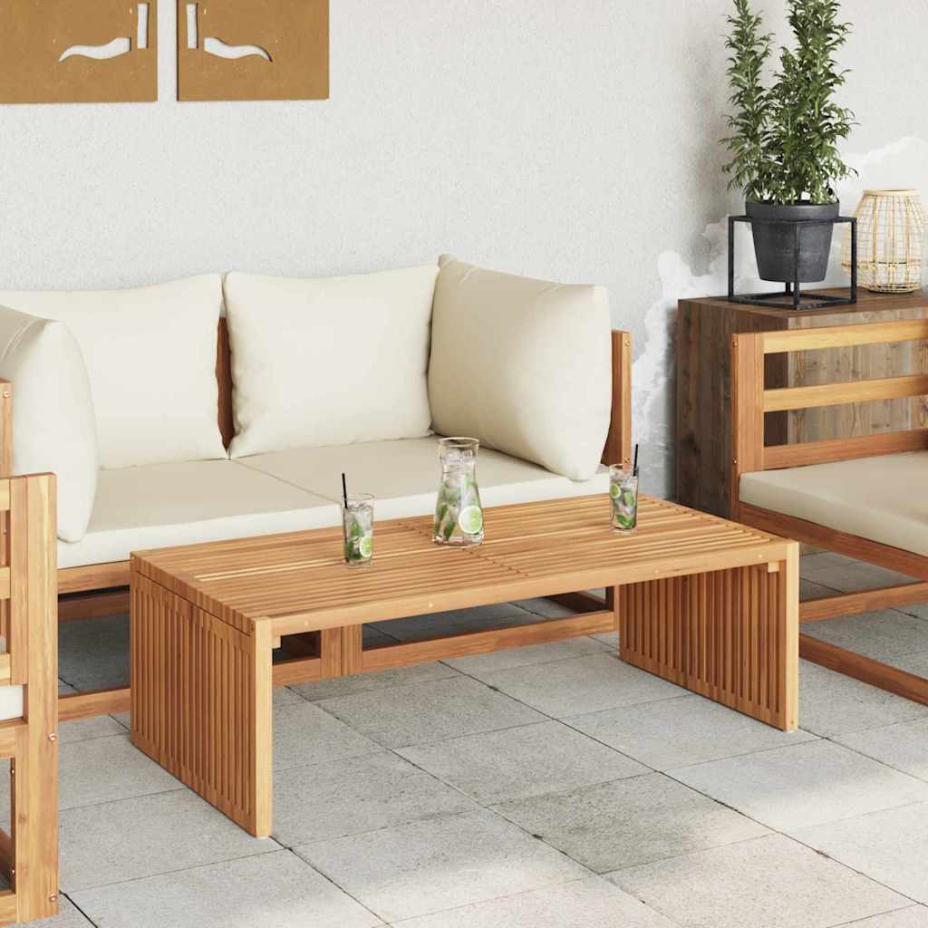 Tuin Bijzettafel Bruin 110 x 55 x 35,5 cm Massief Teakhout – afbeelding 4