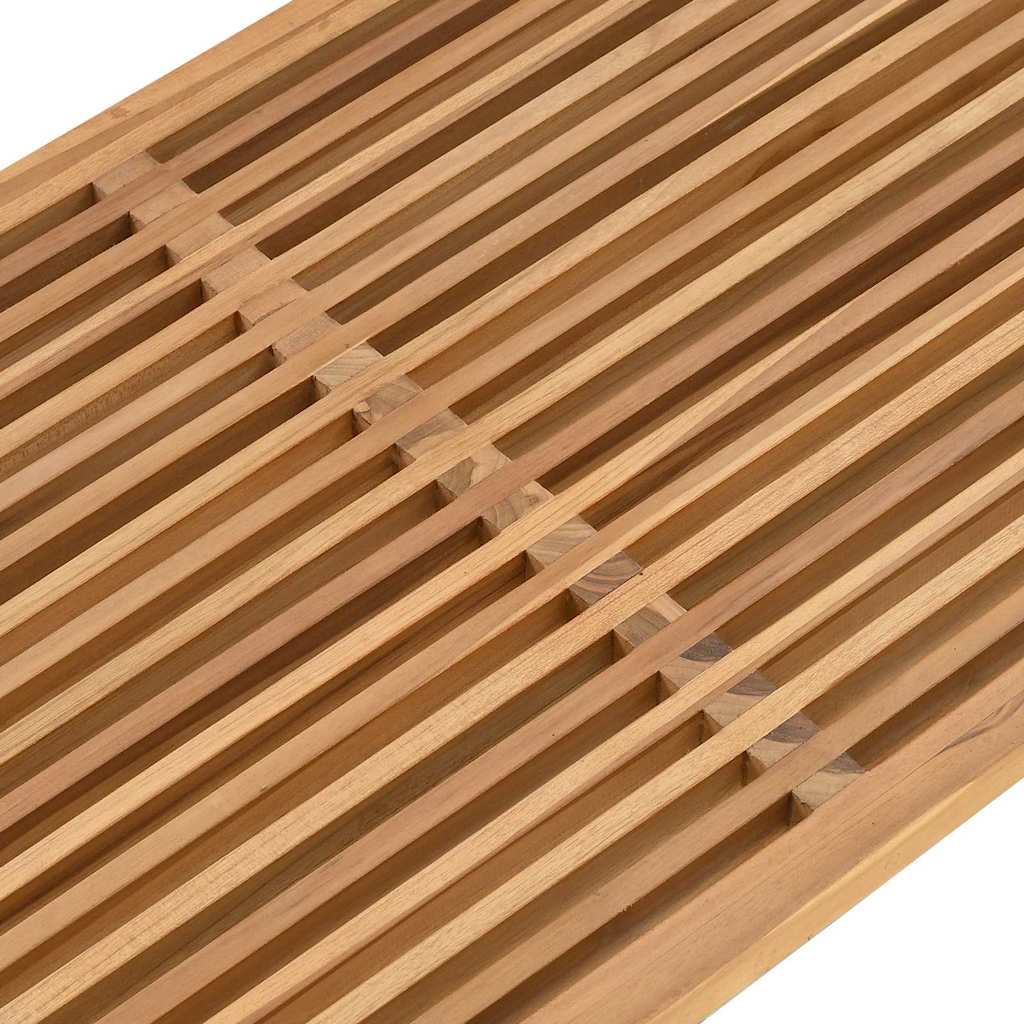 Tuin Bijzettafel Bruin 110 x 55 x 35,5 cm Massief Teakhout – afbeelding 8