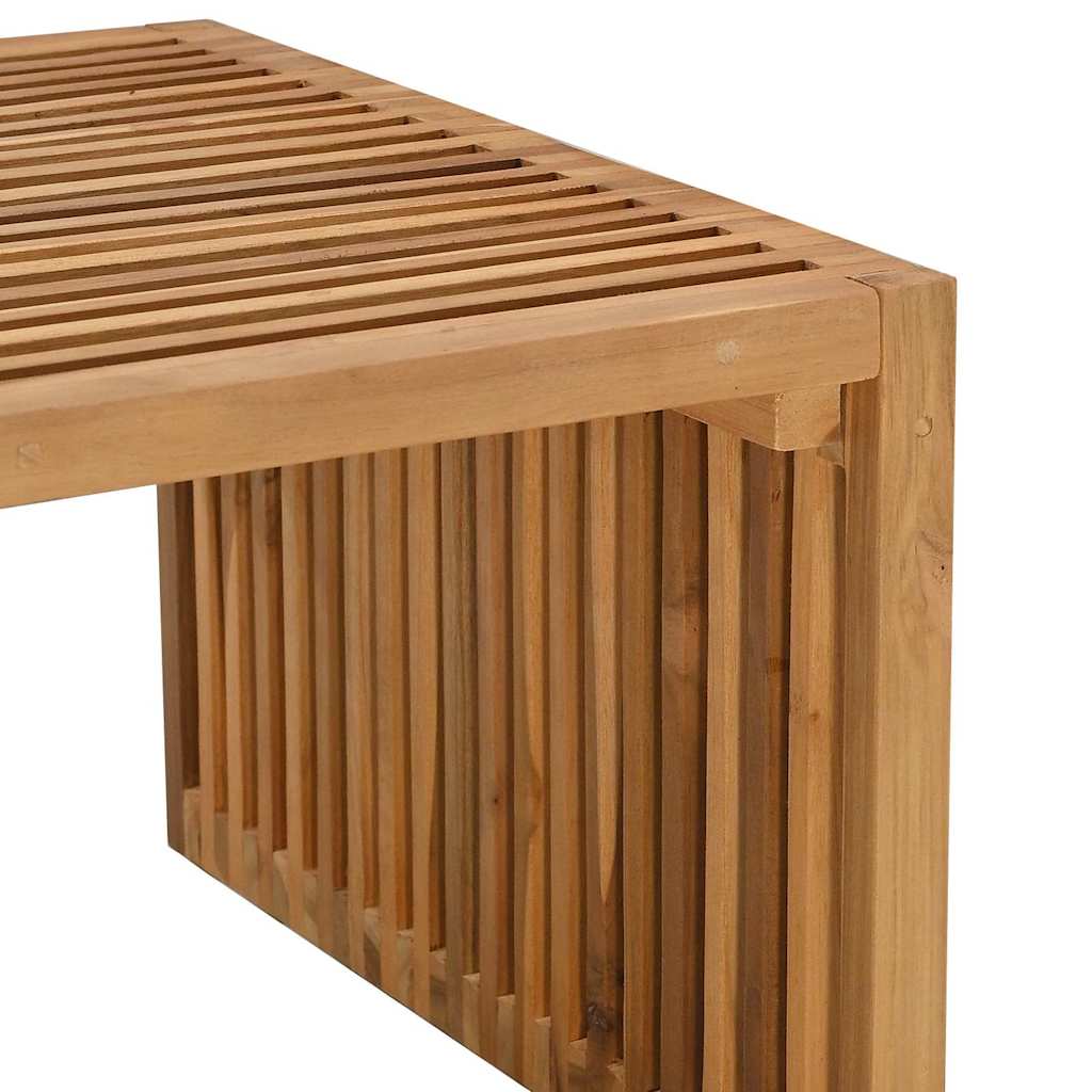 Tuin Bijzettafel Bruin 110 x 55 x 35,5 cm Massief Teakhout – afbeelding 9