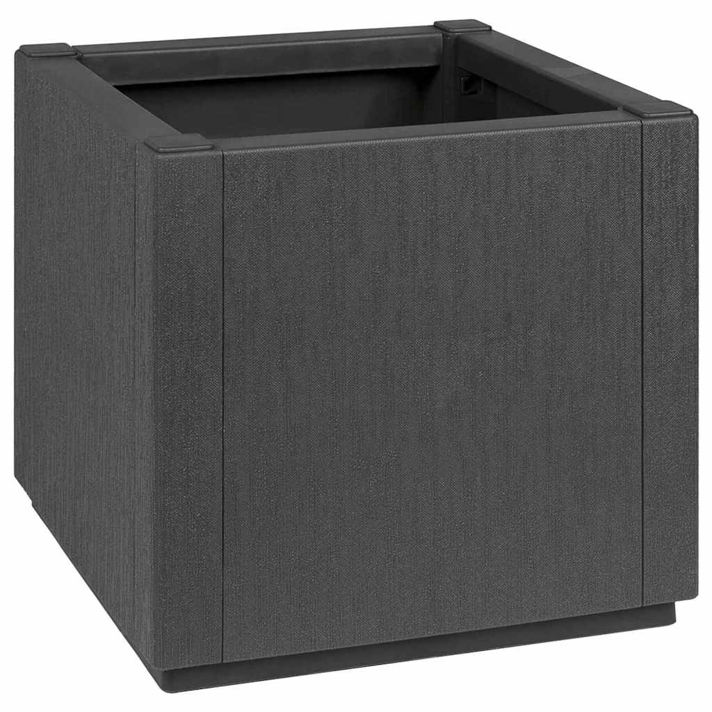 Tuinbloembak Donkergrijs 36 x 36 x 35 cm PP – afbeelding 1