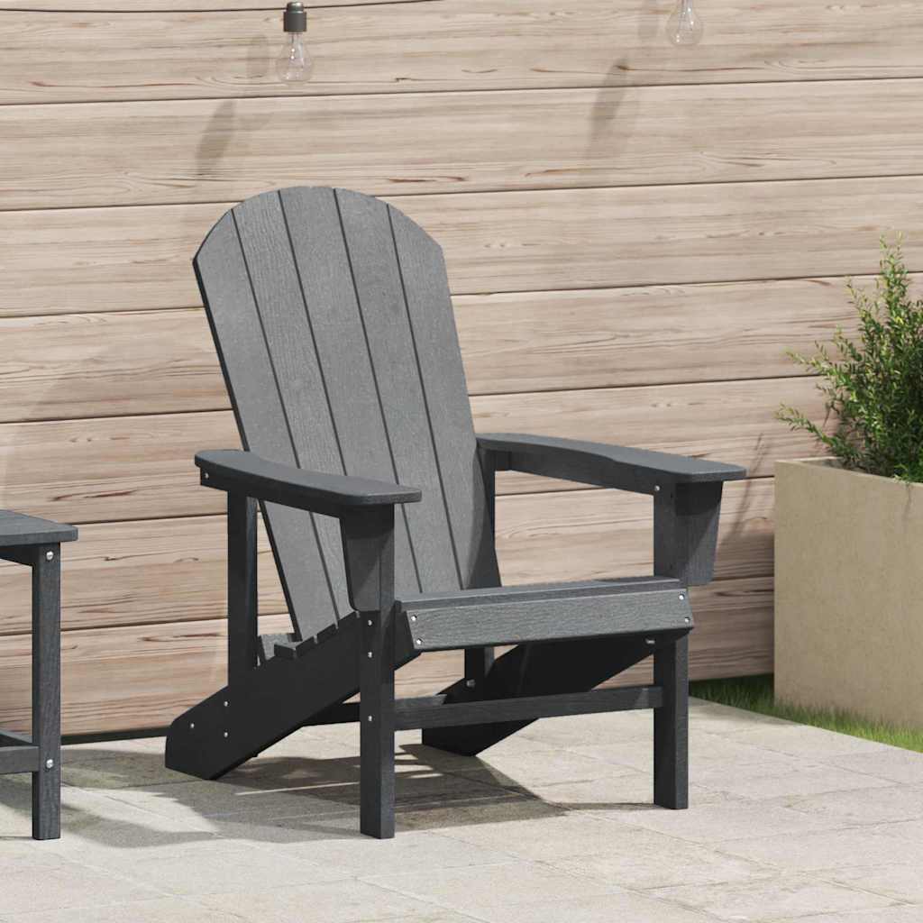 Adirondack-stoel Lichtgrijs 82 x 74 x 92 cm HDPE – afbeelding 1