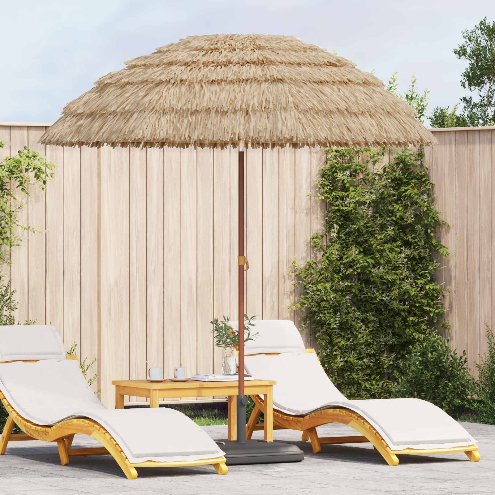 Tuinparasol Naturel 205 x 205 x 210 cm – afbeelding 1