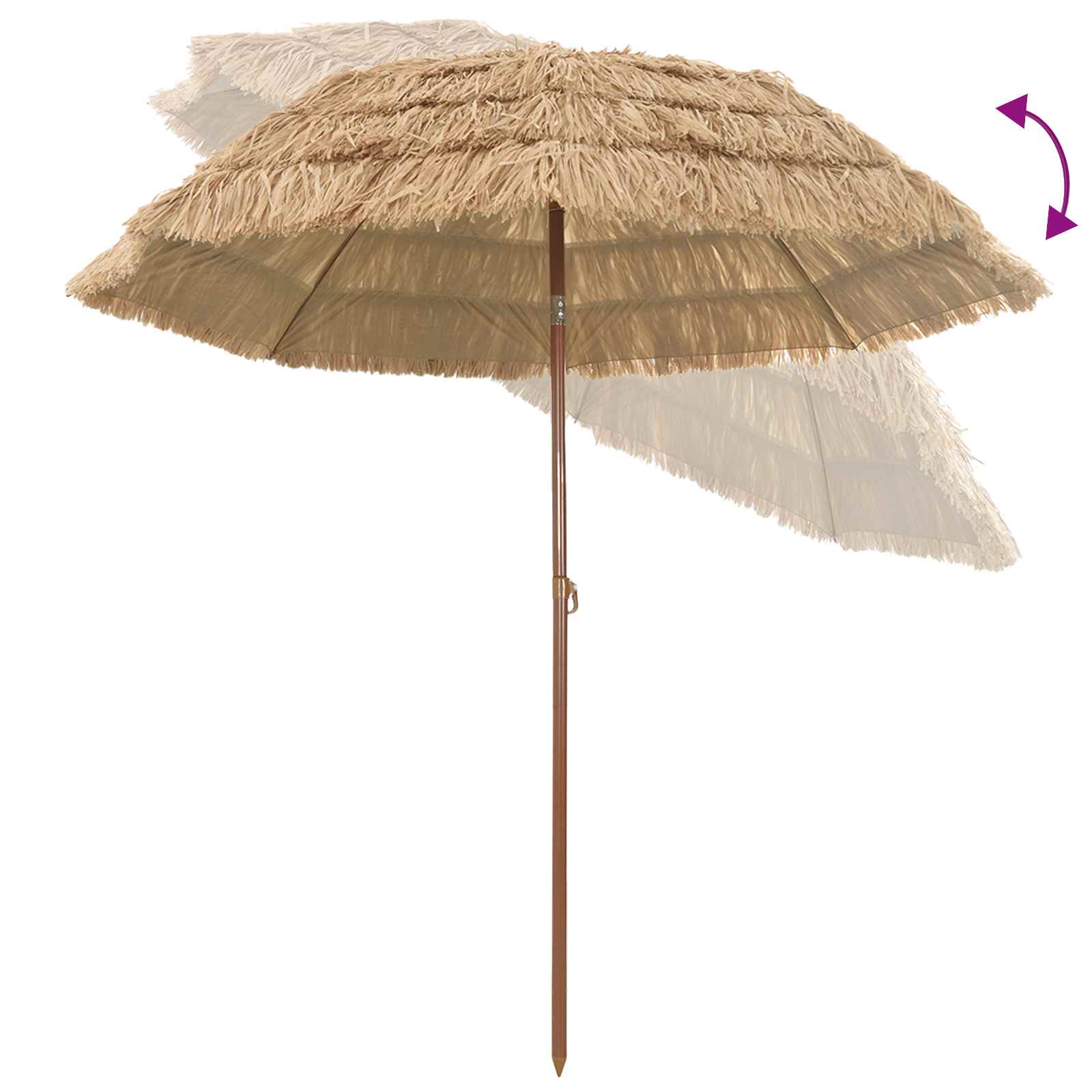 Tuinparasol Naturel 205 x 205 x 210 cm – afbeelding 5