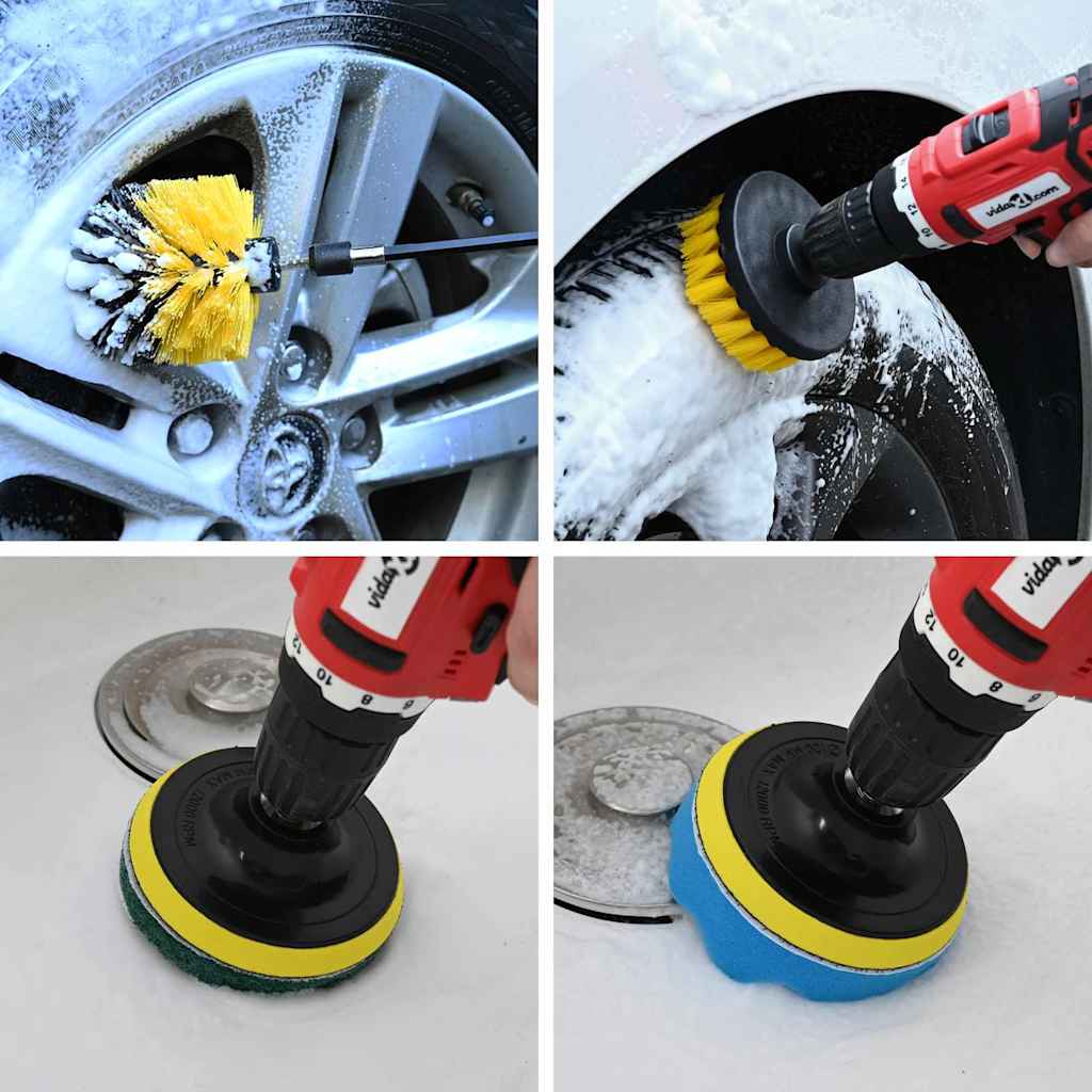 Auto Borstelset Multikleur poly rattan