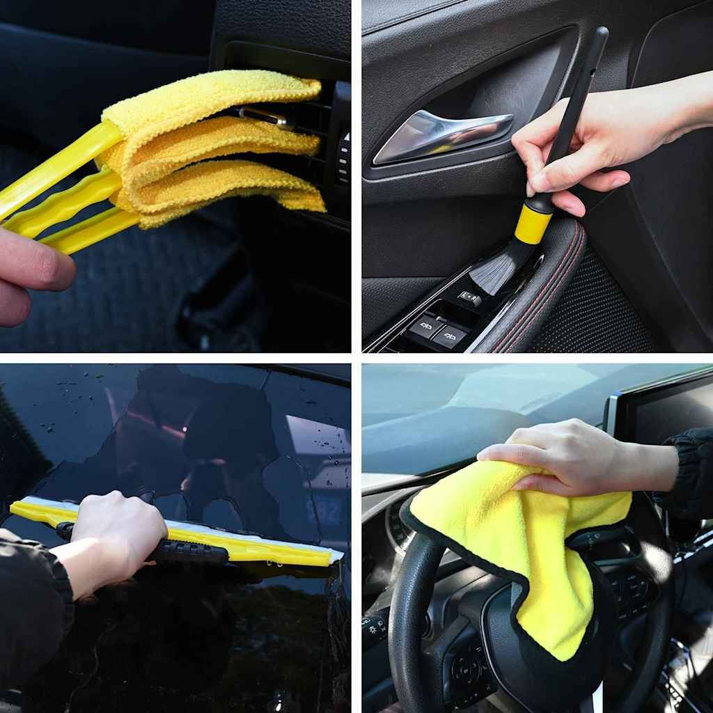 Auto Borstelset Multikleur poly rattan